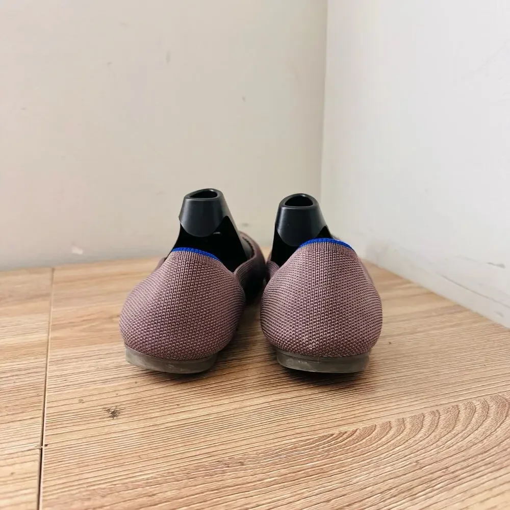 Rothy’s The Flat Mauve Knit Slip On Flats Women’s Size 7.5